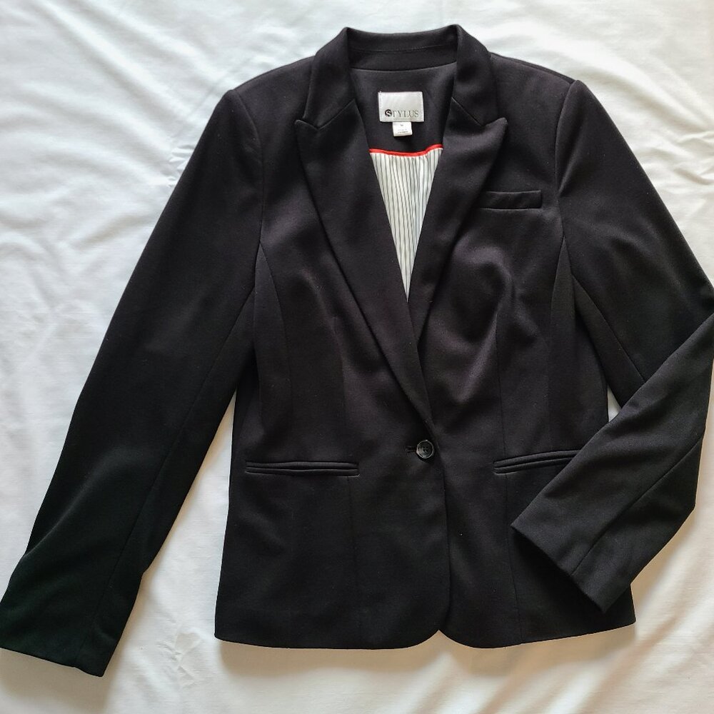 Stylus Blazer - Black, Machine Wash, Size M